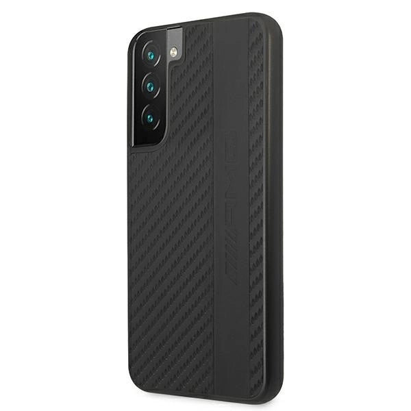 AMG AMHCS22MBLSCA S22+ S906 czarny/black hardcase Carbon Stripe&Embossed_1