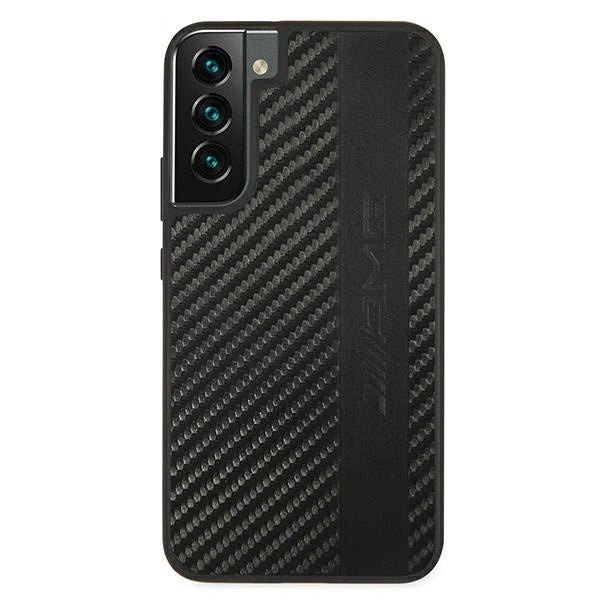 AMG AMHCS22MBLSCA S22+ S906 czarny/black hardcase Carbon Stripe&Embossed_2