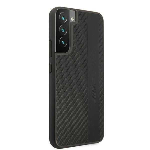 AMG AMHCS22MBLSCA S22+ S906 czarny/black hardcase Carbon Stripe&Embossed_3