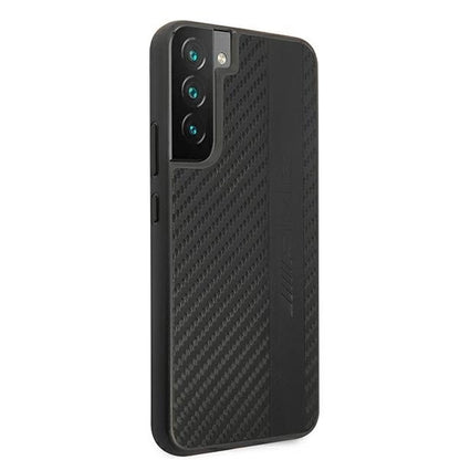 AMG AMHCS22MBLSCA S22+ S906 czarny/black hardcase Carbon Stripe&Embossed_3