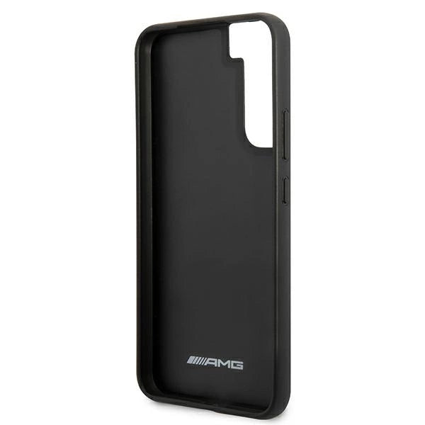 AMG AMHCS22MGSEBK S22+ S906 czarny/black hardcase Leather Debossed Lines_6