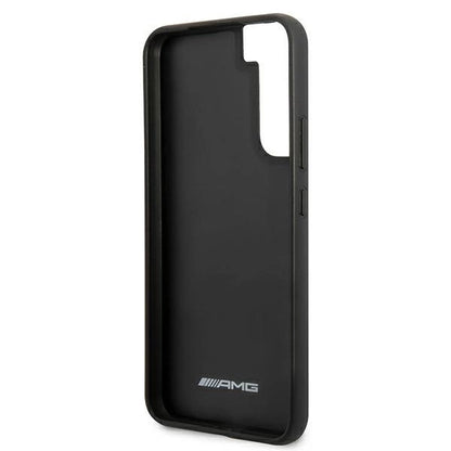 AMG AMHCS22MGSEBK S22+ S906 czarny/black hardcase Leather Debossed Lines_6
