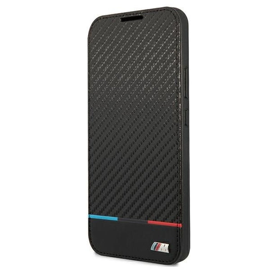 Etui BMW BMBKS22MPUCARTCBK S22+ S906 czarny/black bookcase M Collection Triangles_0
