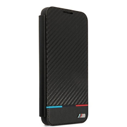 Etui BMW BMBKS22MPUCARTCBK S22+ S906 czarny/black bookcase M Collection Triangles_2