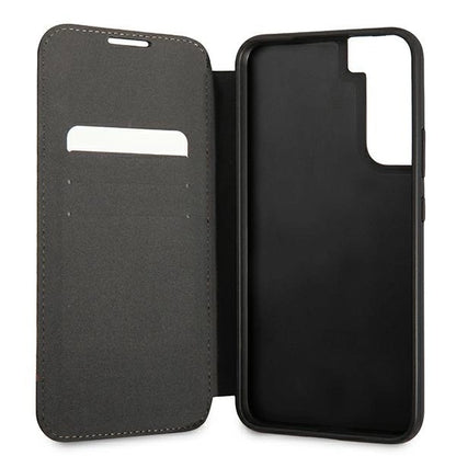 Etui BMW BMBKS22MPUCARTCBK S22+ S906 czarny/black bookcase M Collection Triangles_5