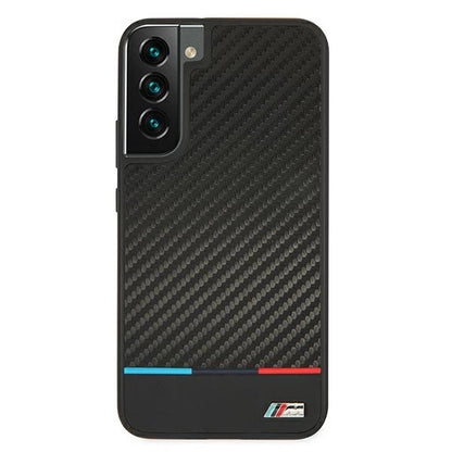 Etui hardcase BMW BMHCS22MPUCARTCBK S22+ S906  black/czarny M Collection Triangles_2