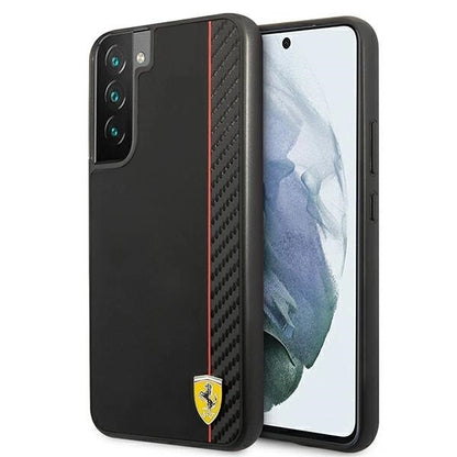 Ferrari FESAXHCS22MBK S22+ S906 black/black hardcase On Track Carbon Stripe_0