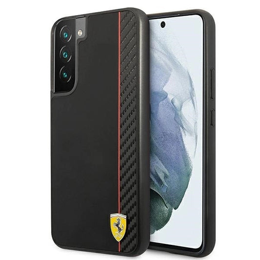 Ferrari FESAXHCS22MBK S22+ S906 black/black hardcase On Track Carbon Stripe_0