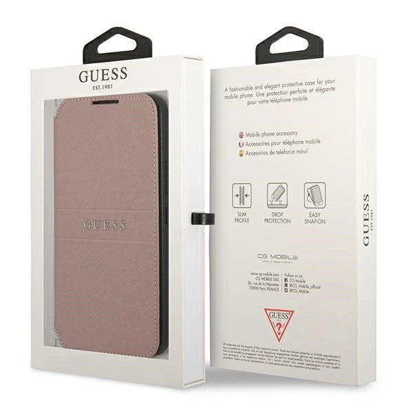 Guess GUBKS22MPSASBPI S22+ S906 pink/pink book Saffiano Stripes_6