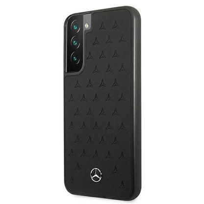 Mercedes MEHCS22MPSQBK S22+ S906 czarny/black hardcase Leather Stars Pattern_1