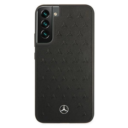 Mercedes MEHCS22MPSQBK S22+ S906 czarny/black hardcase Leather Stars Pattern_2