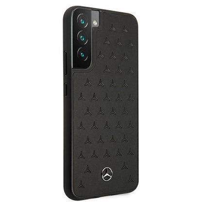 Mercedes MEHCS22MPSQBK S22+ S906 czarny/black hardcase Leather Stars Pattern_3