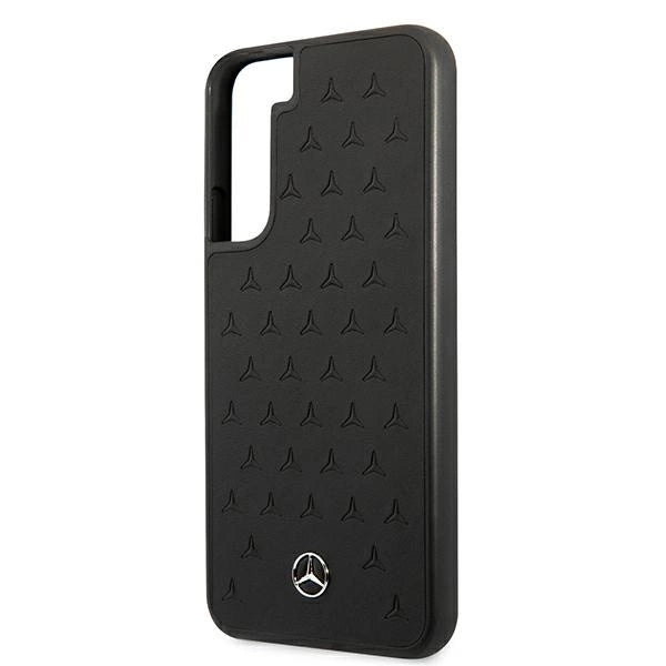 Mercedes MEHCS22MPSQBK S22+ S906 czarny/black hardcase Leather Stars Pattern_5