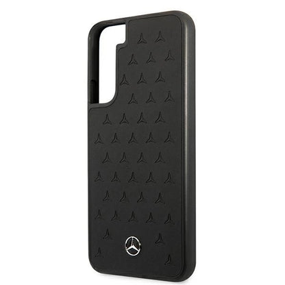 Mercedes MEHCS22MPSQBK S22+ S906 czarny/black hardcase Leather Stars Pattern_5