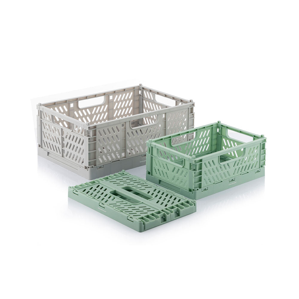 Kit de 3 caixa organizaÃ§Ã£o dobrÃ¡veis e apilhÃ¡veis boxtor v0103244 innovagoods_0