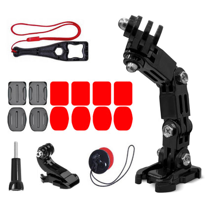 GoPro set of helmet mounting accessories for GoPro, DJI, Insta360, SJCam, Eken sports cameras (GoPro Cycling Helmet Chin Holder)_0