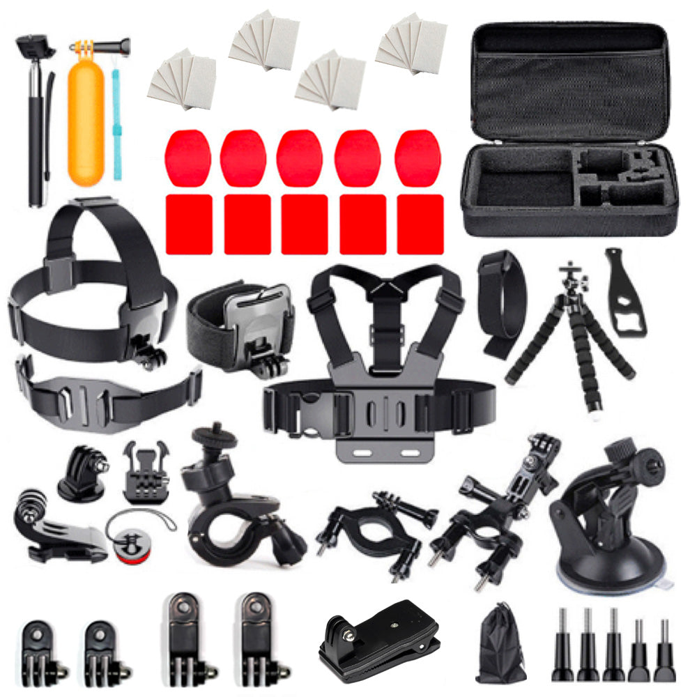 Set of universal accessories 63 in 1 for GoPro, DJI, Insta360, SJCam, Eken sports cameras (GoPro 63 in 1 set)_0