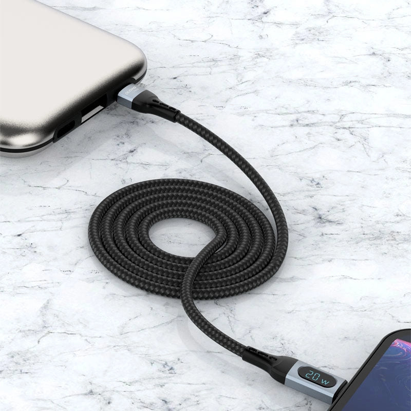 Dudao USB Type C - Lightning cable fast charging PD 20W 1m black (L7MaxL)_1
