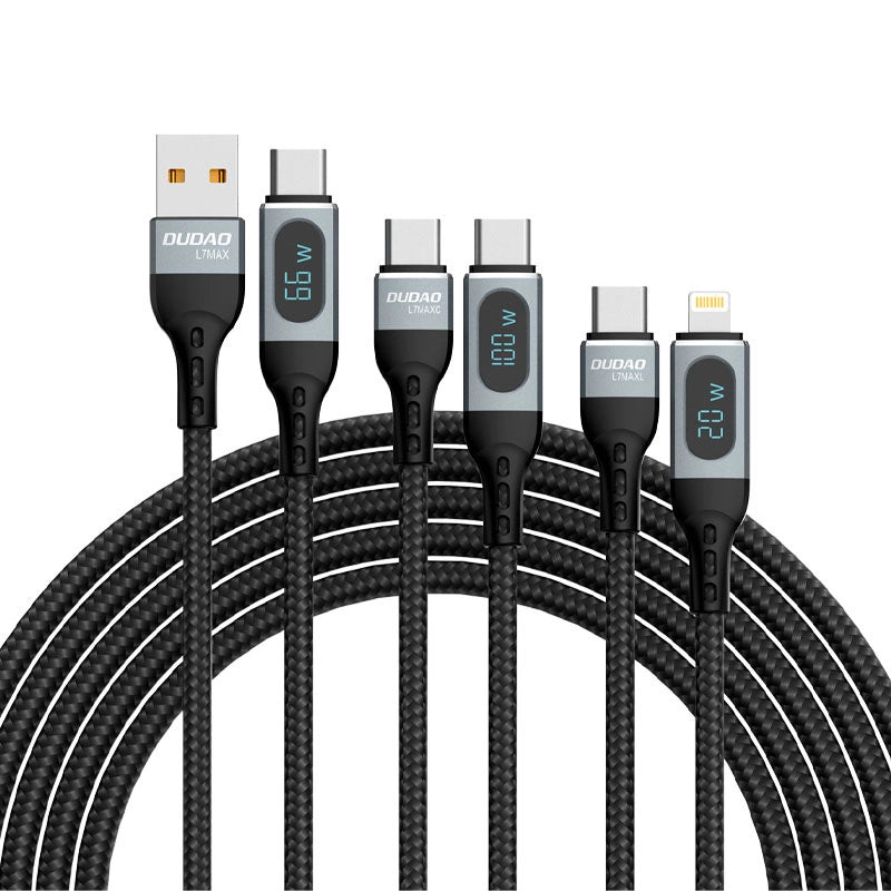 Dudao USB Type C - Lightning cable fast charging PD 20W 1m black (L7MaxL)_7