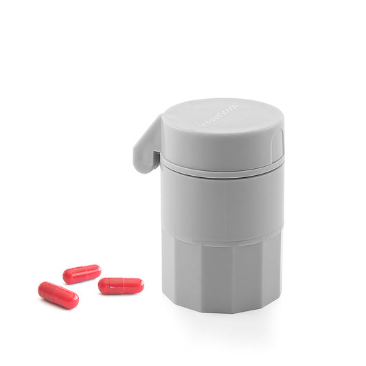 Caixa para comprimidos com utensÃ­lio para cortar e triturar 5 em 1 fivlok v0103328 innovagoods_0