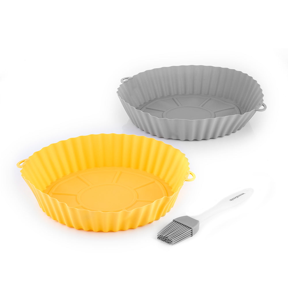 Cestos de silicone com pincel para fritadeira de ar v0103786 innovagoods_0