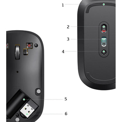 Ugreen handy wireless mouse USB black (MU001)_4