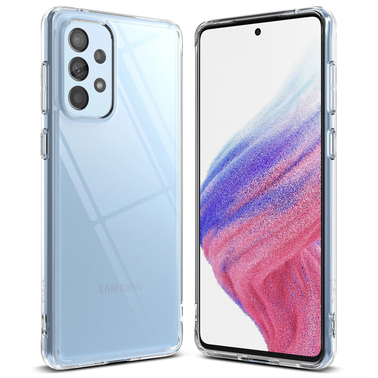 Ringke Fusion tpu case with frame for Samsung galaxy a73 transparent_0