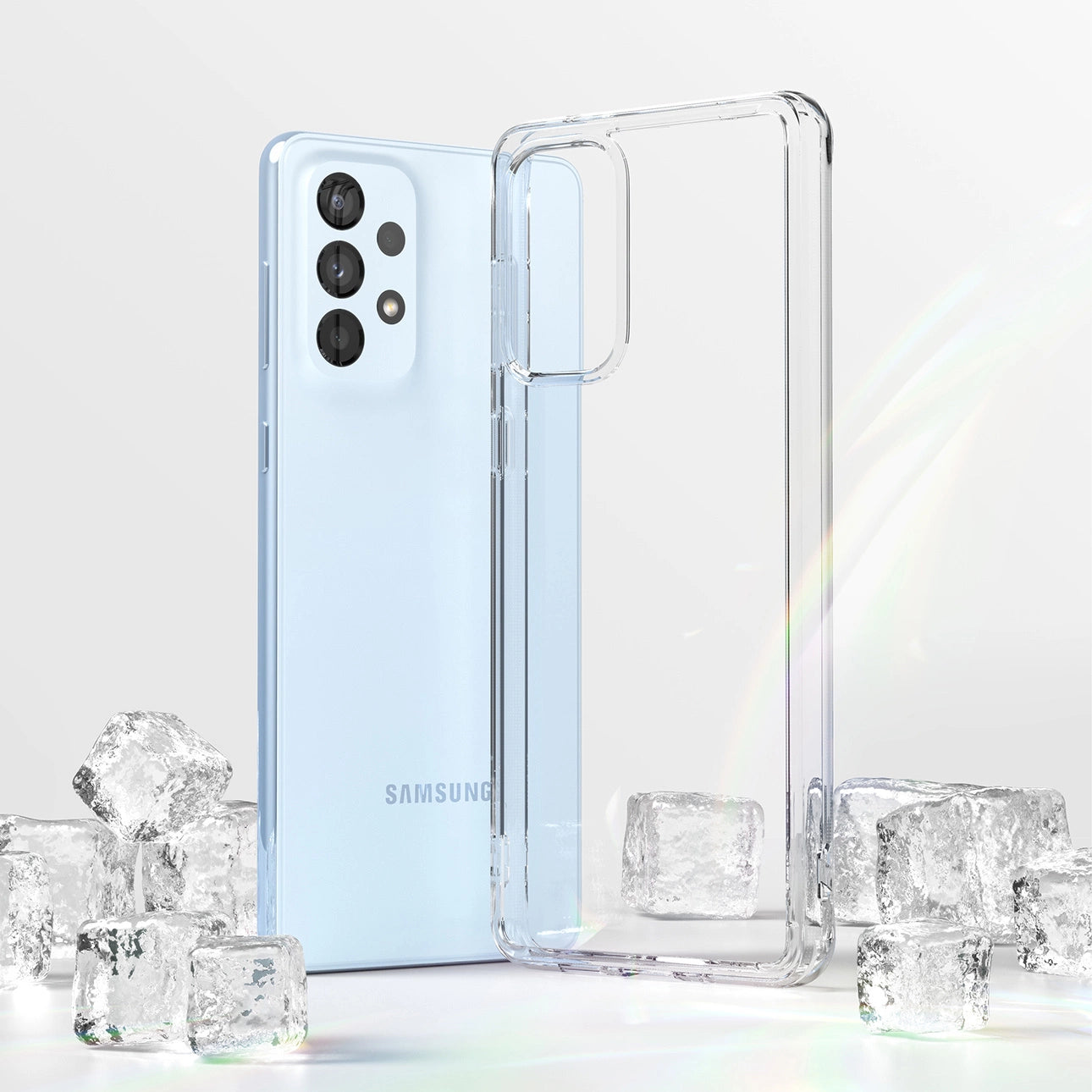 Ringke Fusion tpu case with frame for Samsung galaxy a73 transparent_2
