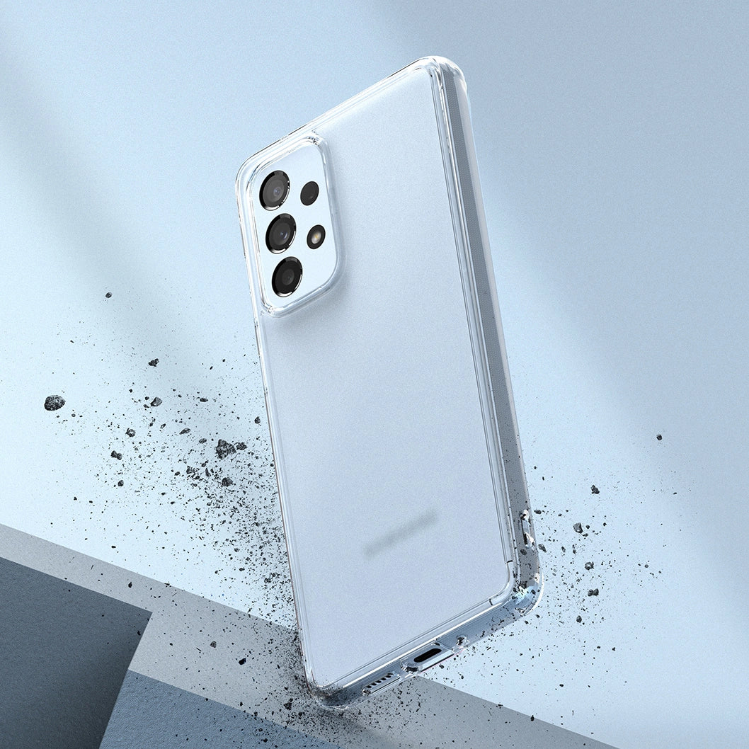 Ringke Fusion Matte tpu case with a translucent Samsung Galaxy A73 gel frame_4
