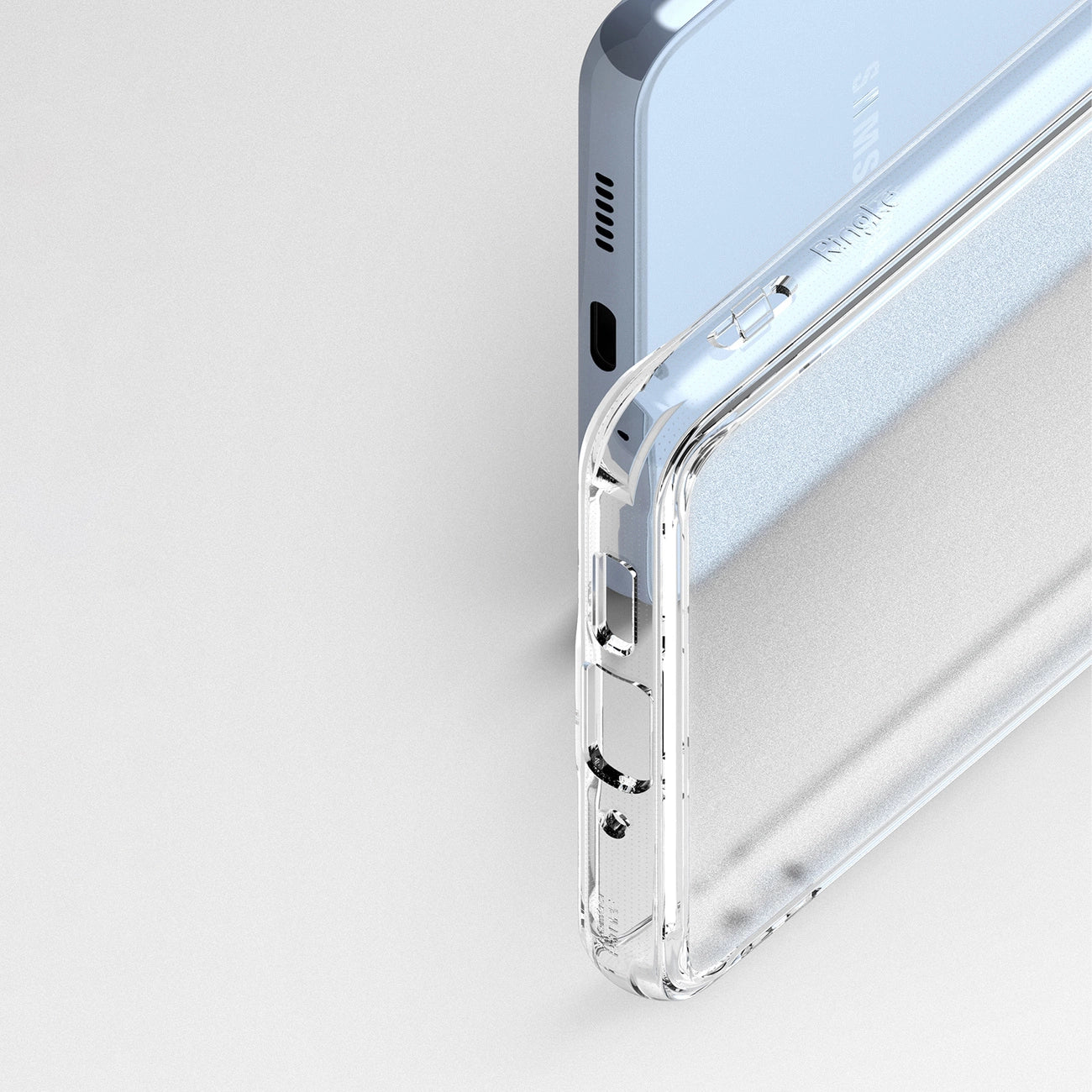 Ringke Fusion Matte tpu case with a translucent Samsung Galaxy A73 gel frame_5