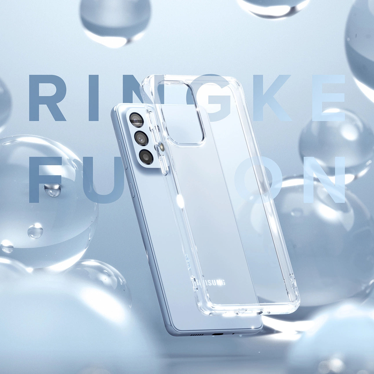 Ringke Fusion Matte tpu case with a translucent Samsung Galaxy A73 gel frame_8