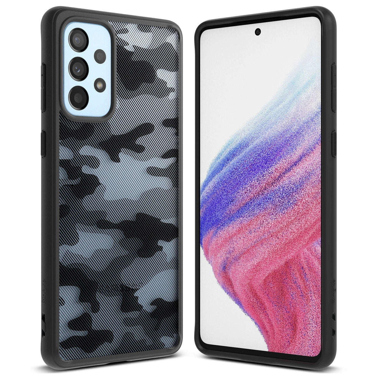 Ringke Fusion Matte tpu case with frame for Samsung Galaxy A73 black_0