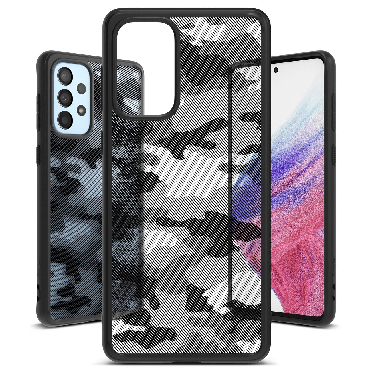 Ringke Fusion Matte tpu case with frame for Samsung Galaxy A73 black_1