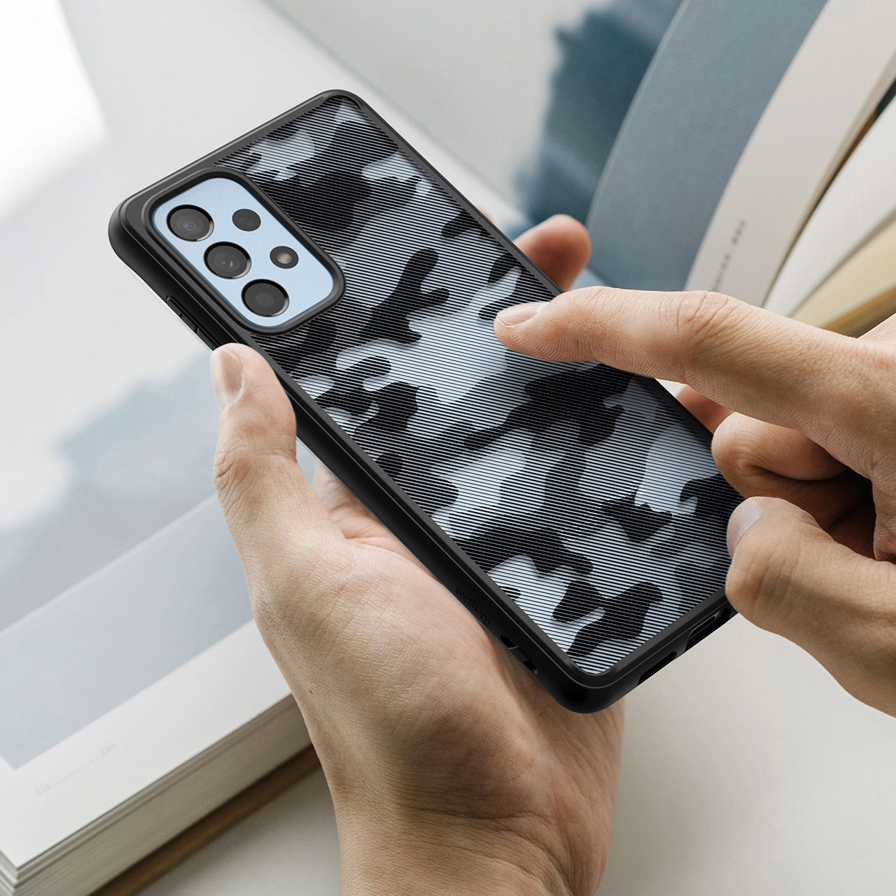 Ringke Fusion Matte tpu case with frame for Samsung Galaxy A73 black_2