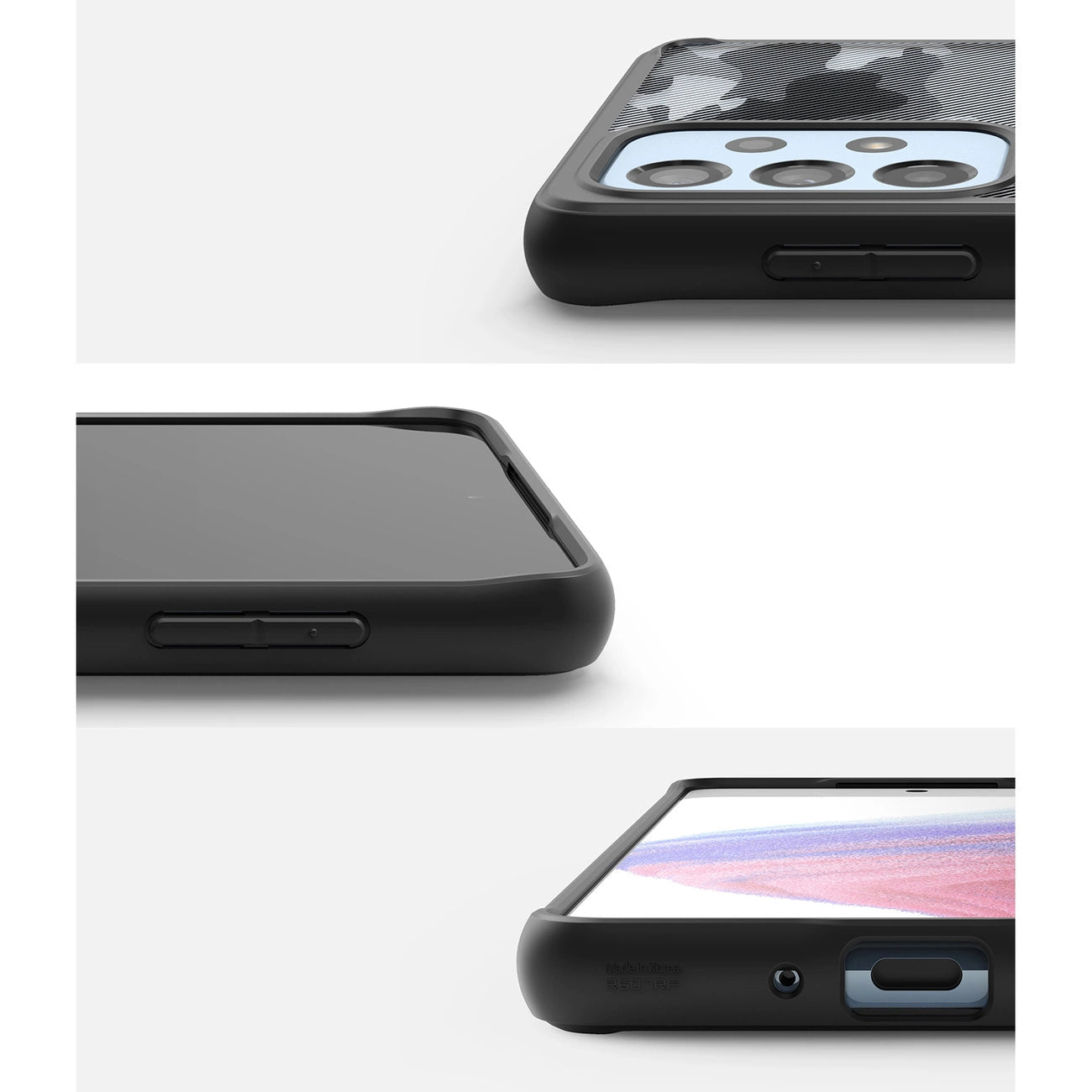 Ringke Fusion Matte tpu case with frame for Samsung Galaxy A73 black_3