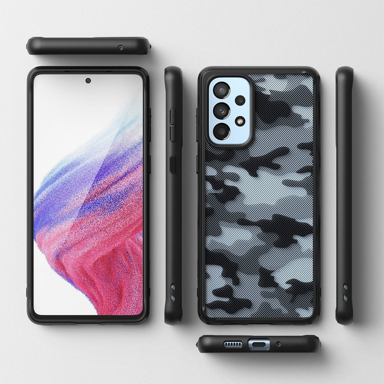 Ringke Fusion Matte tpu case with frame for Samsung Galaxy A73 black_7