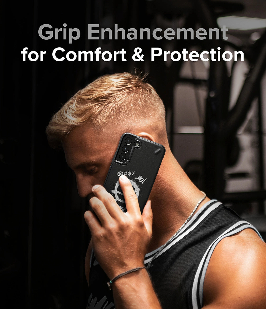 Ringke Onyx Design Durable Cover Case for Samsung Galaxy S22 + (S22 Plus) black (X) ()_3
