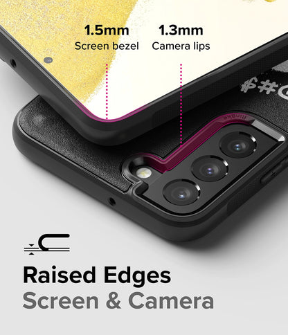 Ringke Onyx Design Durable TPU Cover for Samsung Galaxy S22 + (S22 Plus) black (Graffiti) ()_1