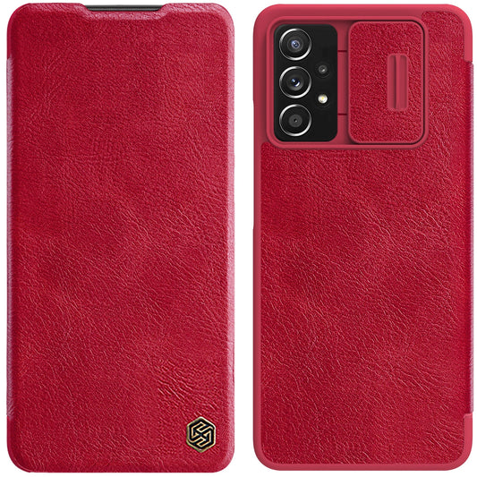 Nillkin Qin leather holster case for Samsung Galaxy A73 red_0