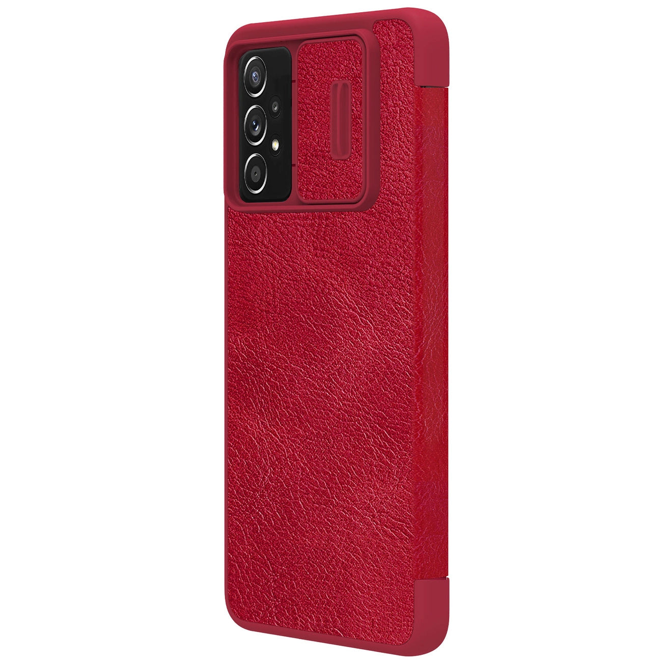 Nillkin Qin leather holster case for Samsung Galaxy A73 red_5