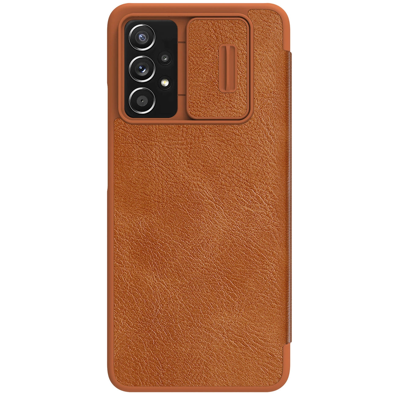 Nillkin Qin leather holster case for Samsung Galaxy A73 brown_1