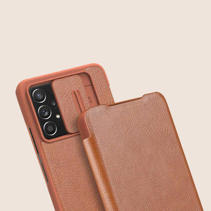 Nillkin Qin leather holster case for Samsung Galaxy A73 brown_13