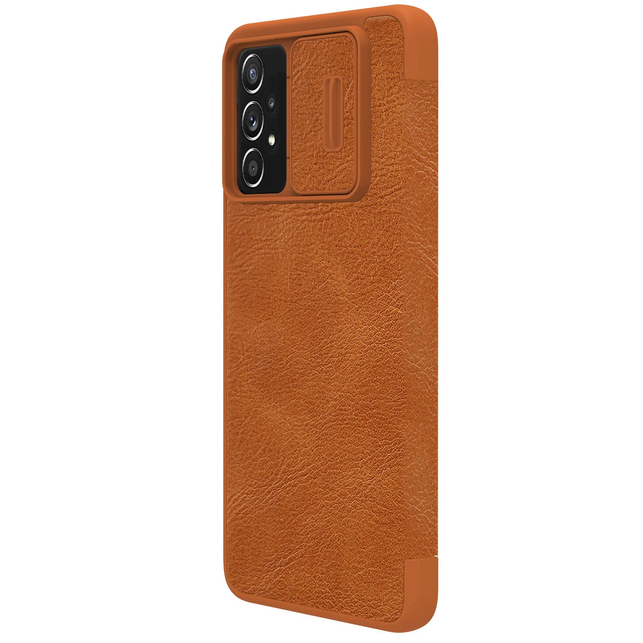 Nillkin Qin leather holster case for Samsung Galaxy A73 brown_5
