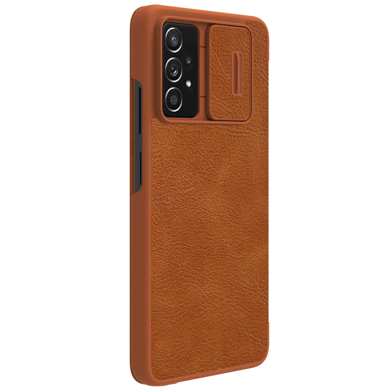 Nillkin Qin leather holster case for Samsung Galaxy A73 brown_6