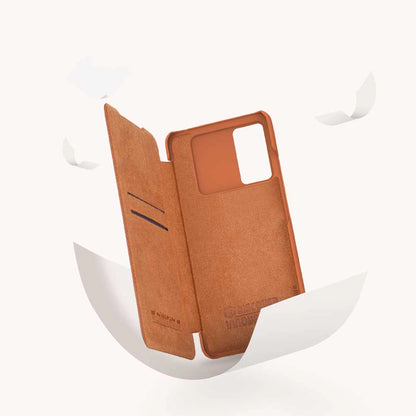 Nillkin Qin leather holster case for Samsung Galaxy A73 brown_10