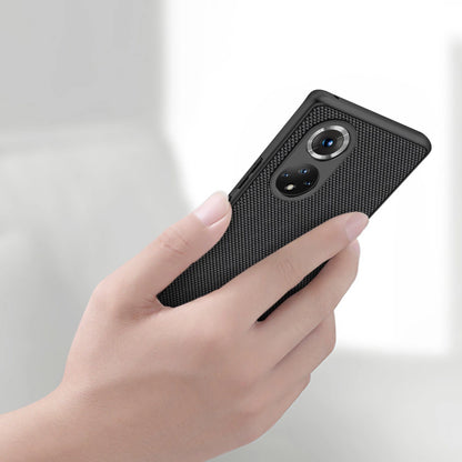 Nillkin Textured Case durable reinforced case with gel frame and nylon back for Honor 50 Pro black_8