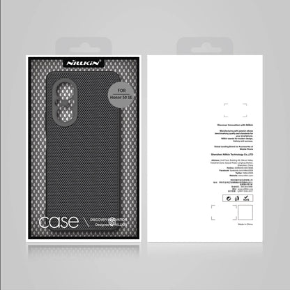 Nillkin Textured Case durable reinforced case with gel frame and nylon back for Honor 50 SE black_4