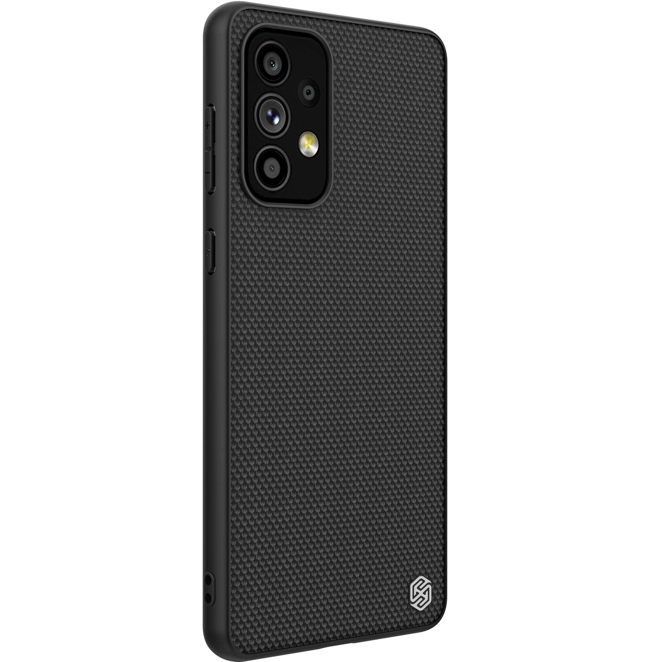 Nillkin Textured Case durable reinforced case with gel frame and nylon back for Samsung Galaxy A73 black_3