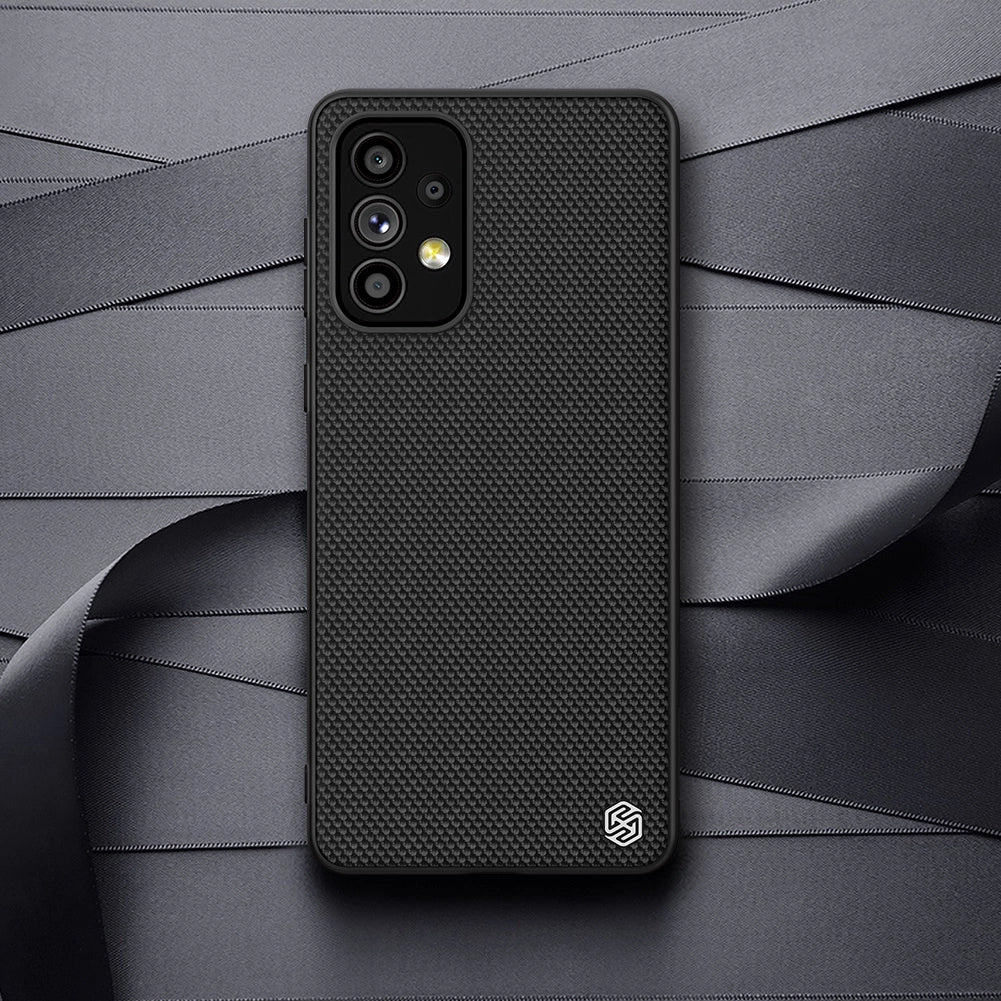 Nillkin Textured Case durable reinforced case with gel frame and nylon back for Samsung Galaxy A73 black_10