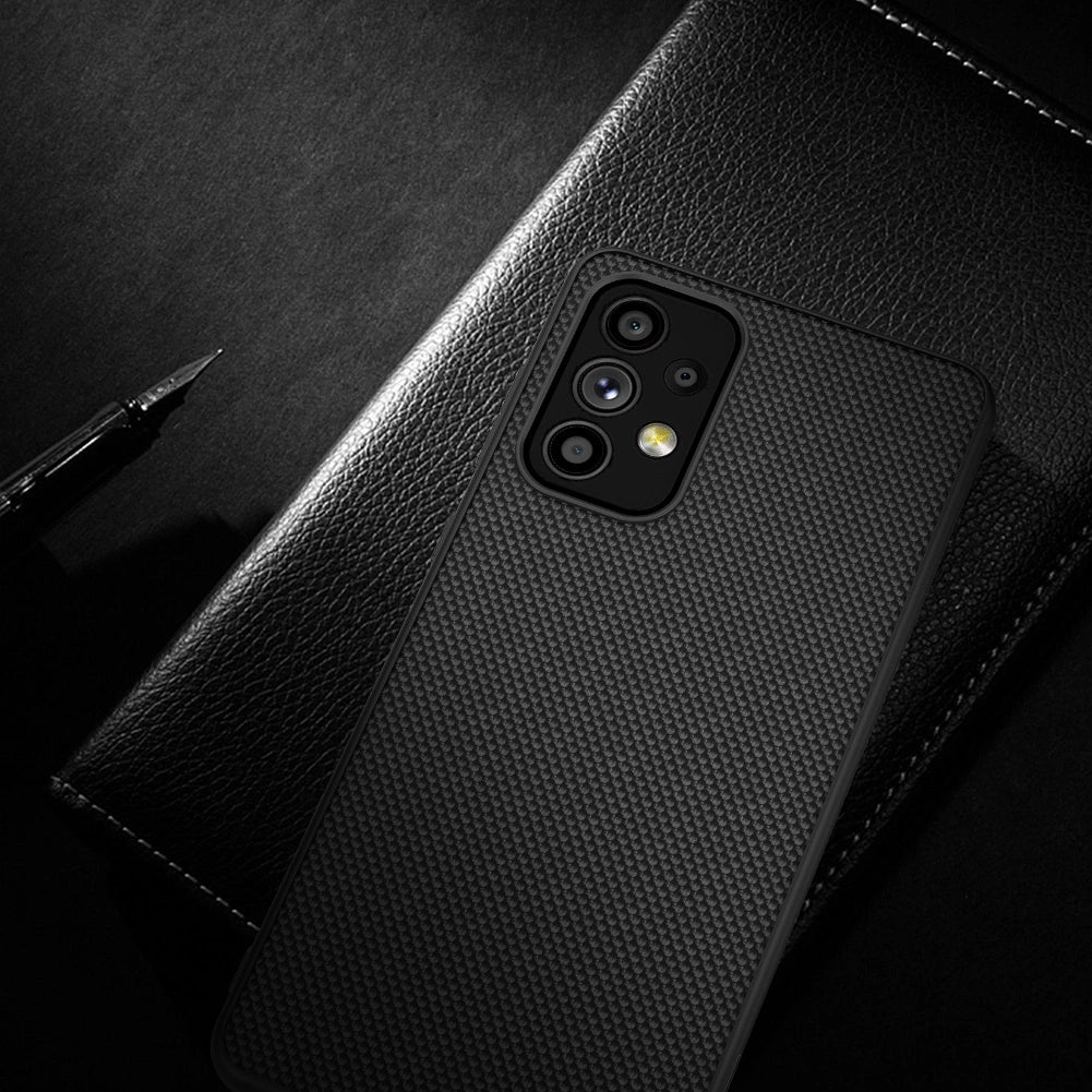 Nillkin Textured Case durable reinforced case with gel frame and nylon back for Samsung Galaxy A73 black_11